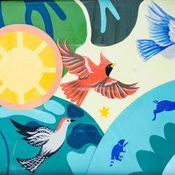 Partial Detail of Reflections of Riverstone